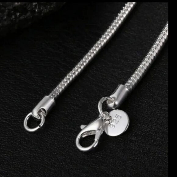 NWT Unisex Sterling Silver 925 Snake Chain 22in - Picture 3 of 5